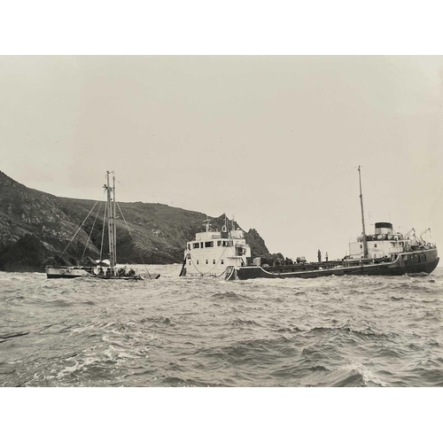 181 - Shipwreck Photograph Mullion, Coverack, The Lizard &c. &c, Twenty photographs of the 'MV. Shoreham',... 