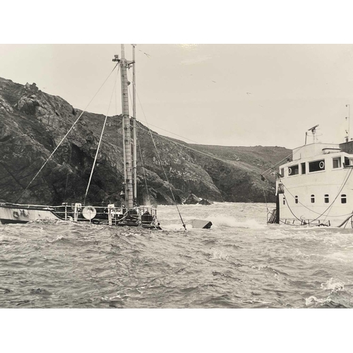 181 - Shipwreck Photograph Mullion, Coverack, The Lizard &c. &c, Twenty photographs of the 'MV. Shoreham',... 