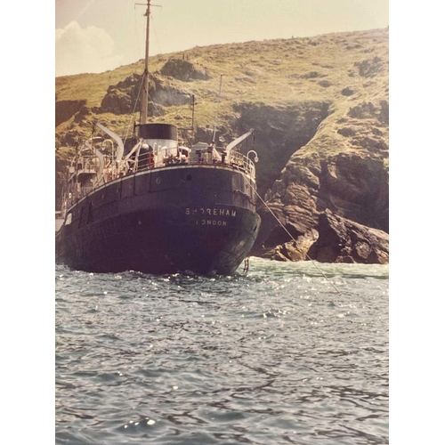 181 - Shipwreck Photograph Mullion, Coverack, The Lizard &c. &c, Twenty photographs of the 'MV. Shoreham',... 