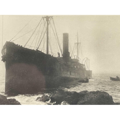 182 - Shipwreck Photographs Porthgwarra, Porthcurnow, Mounts Bay and Lands's End &c. &c. Three views of th... 