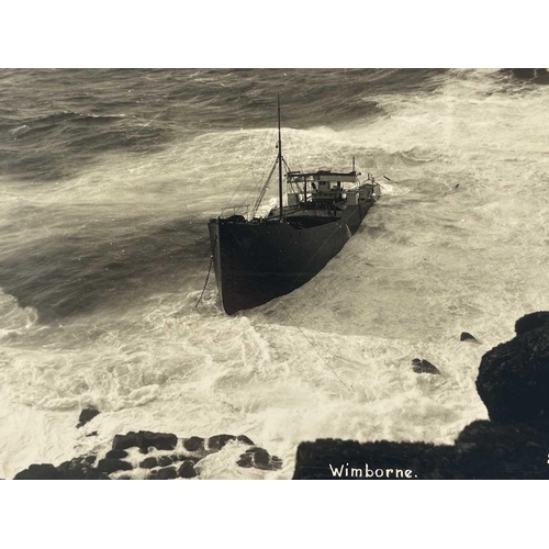 182 - Shipwreck Photographs Porthgwarra, Porthcurnow, Mounts Bay and Lands's End &c. &c. Three views of th... 