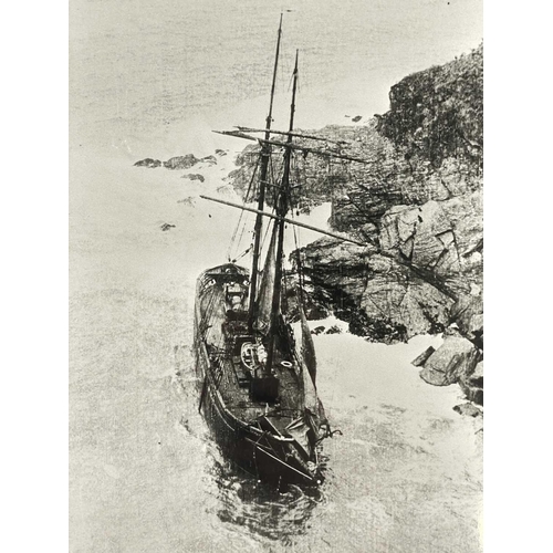 183 - Shipwreck Photographs Fowey, Looe, St Loy &c. &c. Three views of the 'South America', wrecked at St ... 