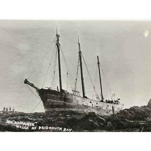 183 - Shipwreck Photographs Fowey, Looe, St Loy &c. &c. Three views of the 'South America', wrecked at St ... 