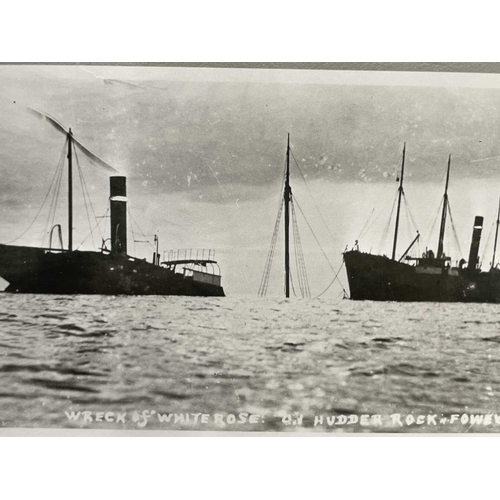 183 - Shipwreck Photographs Fowey, Looe, St Loy &c. &c. Three views of the 'South America', wrecked at St ... 