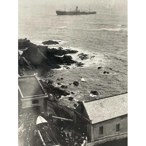 186 - Shipwreck Photographs The Lizard, Porthoustock, Coverack &c. &c. Five masted German owned schooner '... 