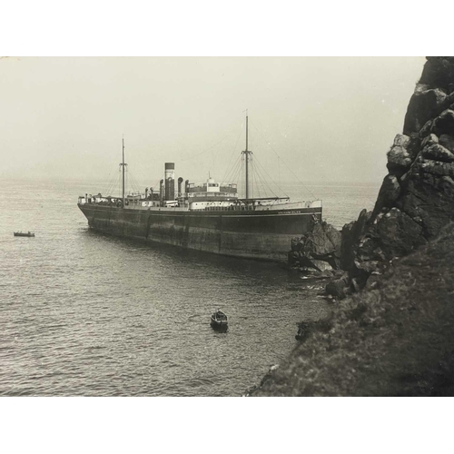 186 - Shipwreck Photographs The Lizard, Porthoustock, Coverack &c. &c. Five masted German owned schooner '... 