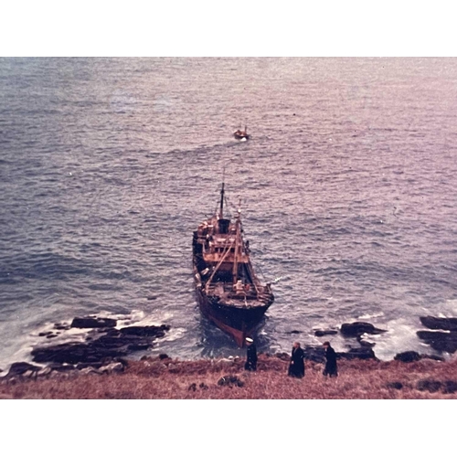 186 - Shipwreck Photographs The Lizard, Porthoustock, Coverack &c. &c. Five masted German owned schooner '... 