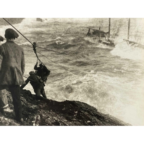 186 - Shipwreck Photographs The Lizard, Porthoustock, Coverack &c. &c. Five masted German owned schooner '... 