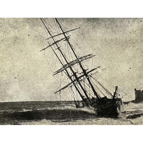 187 - Shipwreck Photographs Falmouth, Maenporth, St. Mawes &c. &c. The steel barque 'Andromeda' on Killyge... 