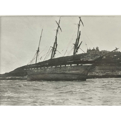 187 - Shipwreck Photographs Falmouth, Maenporth, St. Mawes &c. &c. The steel barque 'Andromeda' on Killyge... 