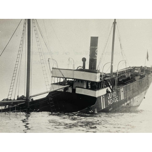 187 - Shipwreck Photographs Falmouth, Maenporth, St. Mawes &c. &c. The steel barque 'Andromeda' on Killyge... 