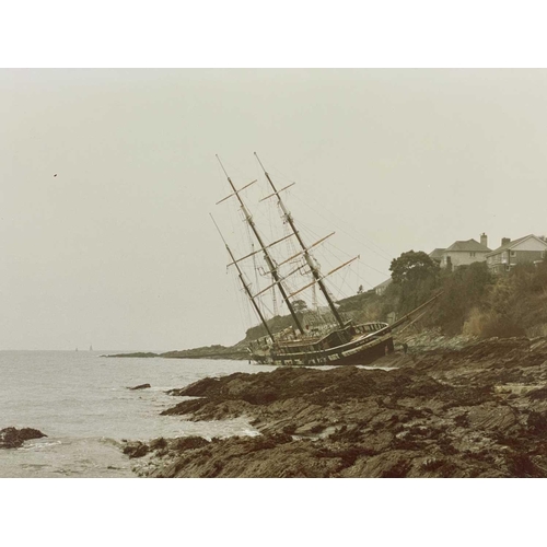 187 - Shipwreck Photographs Falmouth, Maenporth, St. Mawes &c. &c. The steel barque 'Andromeda' on Killyge... 