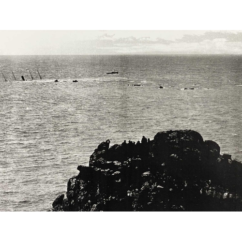 189 - Shipwreck Photographs The Lizard, Mullion, Gunwalloe &c. &c. Two views of the 'Olympe', beached at C... 