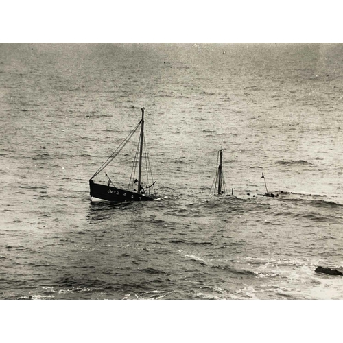 190 - Shipwreck Photographs North Coast of Cornwall The 'S.V. Henry Harvey', 21cm x 30.5cm; The 'ss.Rosali... 