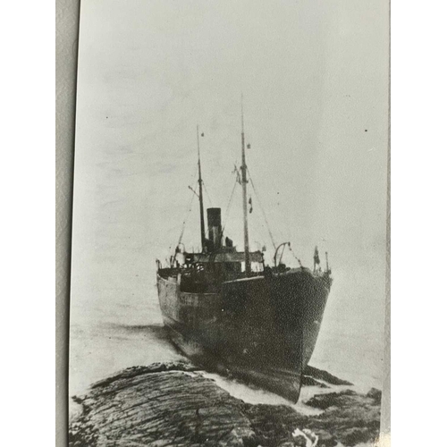 190 - Shipwreck Photographs North Coast of Cornwall The 'S.V. Henry Harvey', 21cm x 30.5cm; The 'ss.Rosali... 