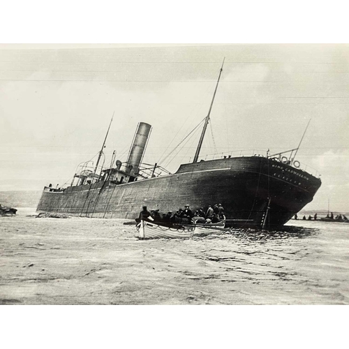 192 - Shipwreck Photographs The Islands of Scilly Two views of the bow section of the 'ss.Plympton', after... 