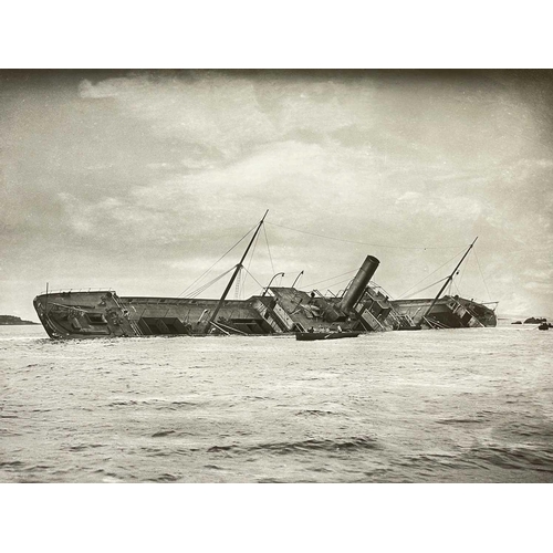 192 - Shipwreck Photographs The Islands of Scilly Two views of the bow section of the 'ss.Plympton', after... 