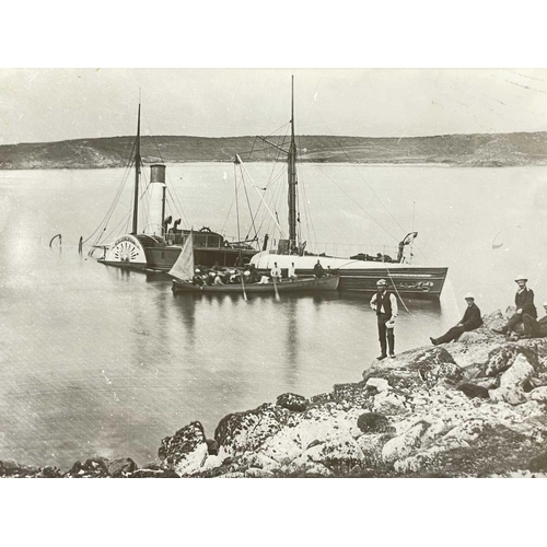 192 - Shipwreck Photographs The Islands of Scilly Two views of the bow section of the 'ss.Plympton', after... 