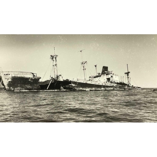 192 - Shipwreck Photographs The Islands of Scilly Two views of the bow section of the 'ss.Plympton', after... 