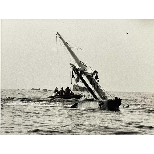 192 - Shipwreck Photographs The Islands of Scilly Two views of the bow section of the 'ss.Plympton', after... 