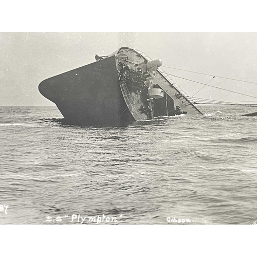 192 - Shipwreck Photographs The Islands of Scilly Two views of the bow section of the 'ss.Plympton', after... 