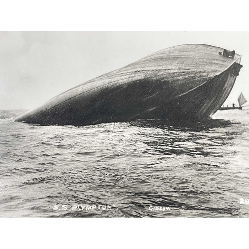 192 - Shipwreck Photographs The Islands of Scilly Two views of the bow section of the 'ss.Plympton', after... 