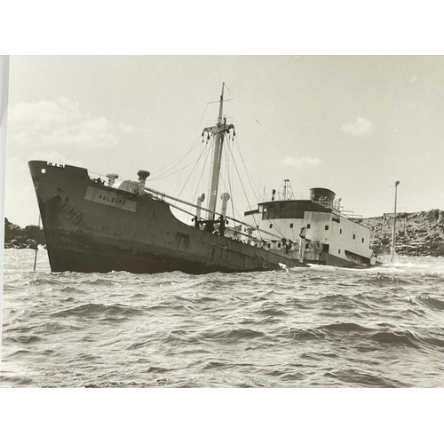 192 - Shipwreck Photographs The Islands of Scilly Two views of the bow section of the 'ss.Plympton', after... 