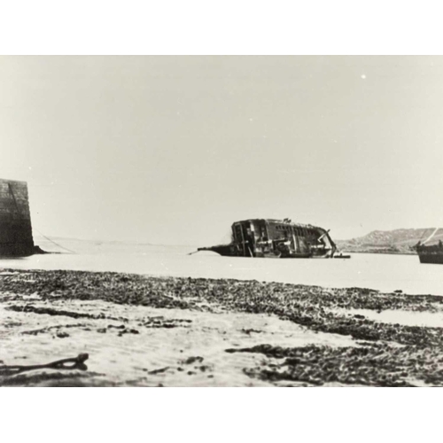 192 - Shipwreck Photographs The Islands of Scilly Two views of the bow section of the 'ss.Plympton', after... 