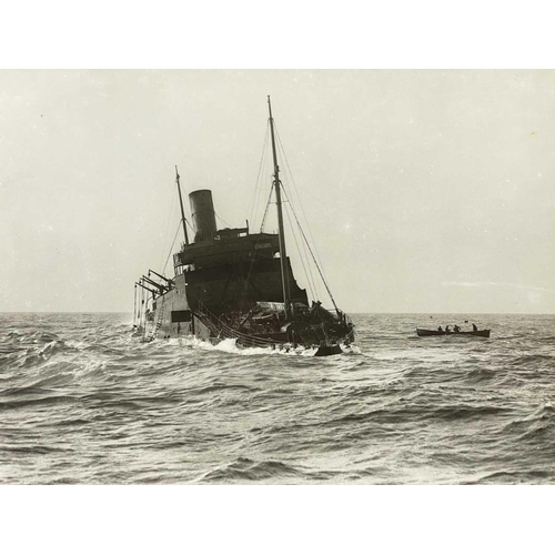 192 - Shipwreck Photographs The Islands of Scilly Two views of the bow section of the 'ss.Plympton', after... 