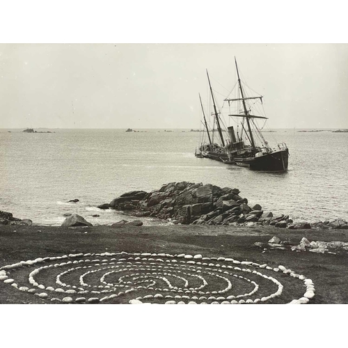 193 - Shipwreck Photographs The Islands of Scilly Two views of the Landing Craft (Tank) 'LCT.354', driven ... 