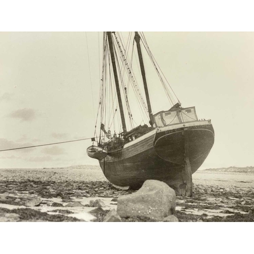 193 - Shipwreck Photographs The Islands of Scilly Two views of the Landing Craft (Tank) 'LCT.354', driven ... 