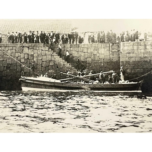 193 - Shipwreck Photographs The Islands of Scilly Two views of the Landing Craft (Tank) 'LCT.354', driven ... 