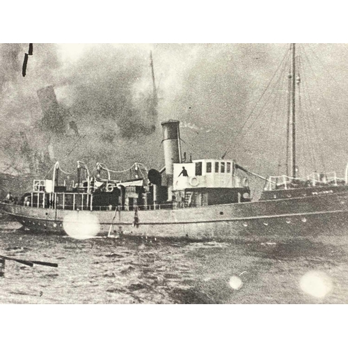 193 - Shipwreck Photographs The Islands of Scilly Two views of the Landing Craft (Tank) 'LCT.354', driven ... 