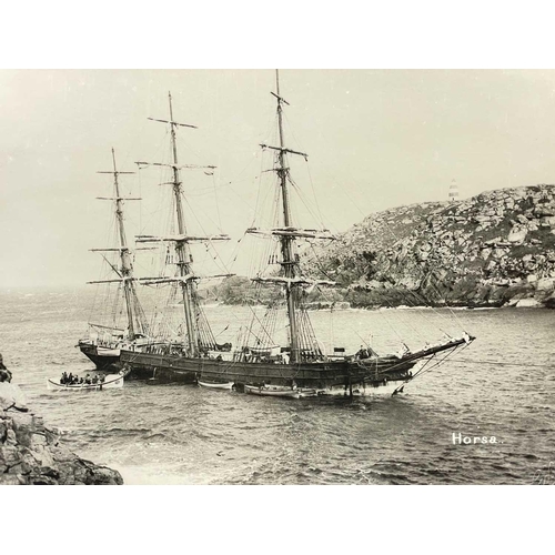 193 - Shipwreck Photographs The Islands of Scilly Two views of the Landing Craft (Tank) 'LCT.354', driven ... 