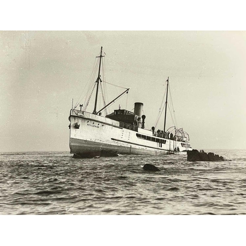 193 - Shipwreck Photographs The Islands of Scilly Two views of the Landing Craft (Tank) 'LCT.354', driven ... 