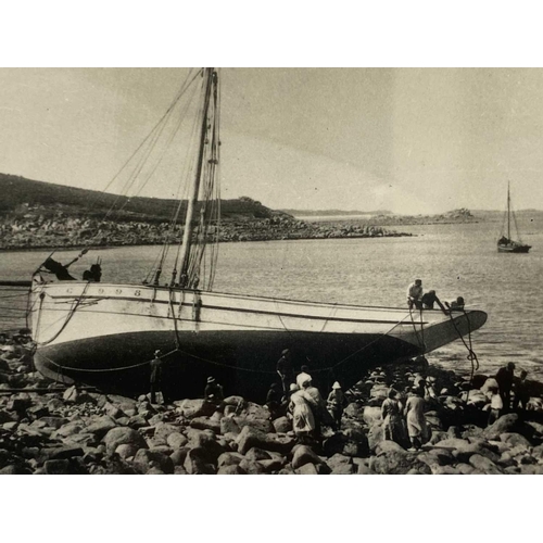 194 - Shipwreck Photography The Isles of Scilly A negative showing the full rigged iron sailing vessel 'Ar... 