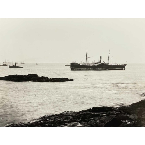 194 - Shipwreck Photography The Isles of Scilly A negative showing the full rigged iron sailing vessel 'Ar... 