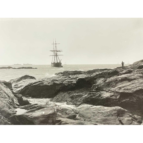 194 - Shipwreck Photography The Isles of Scilly A negative showing the full rigged iron sailing vessel 'Ar... 