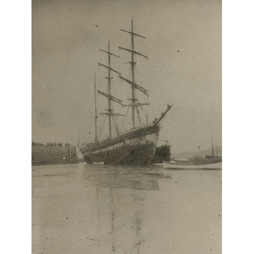 194 - Shipwreck Photography The Isles of Scilly A negative showing the full rigged iron sailing vessel 'Ar... 