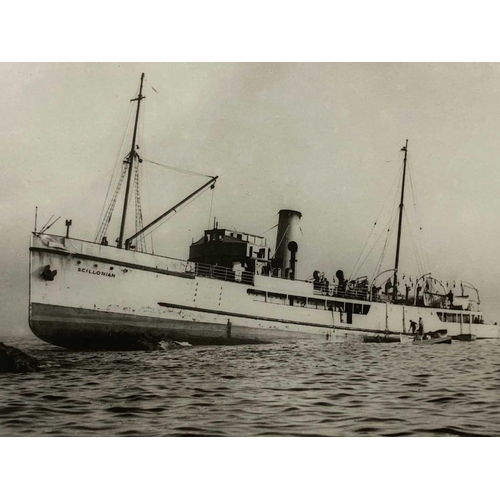 194 - Shipwreck Photography The Isles of Scilly A negative showing the full rigged iron sailing vessel 'Ar... 