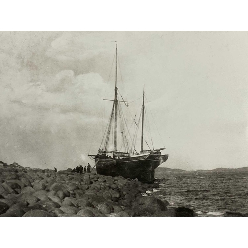 194 - Shipwreck Photography The Isles of Scilly A negative showing the full rigged iron sailing vessel 'Ar... 