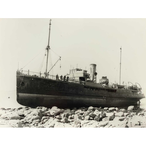 195 - Shipwreck Photographs The Isles of Scilly St Mary's lifeboat RNLI 'Elsie' standing by the Lowestoft ... 