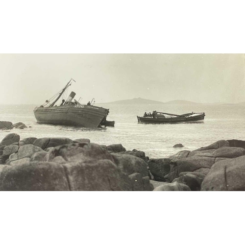 195 - Shipwreck Photographs The Isles of Scilly St Mary's lifeboat RNLI 'Elsie' standing by the Lowestoft ... 