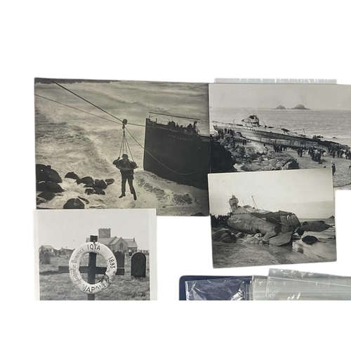 198 - Shipwreck Photographs North Coast Cornwall, Land's End, Hayle, &c. &c. The collier 'City of Cardiff'... 