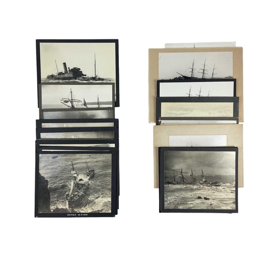 206 - Shipwreck Photographs A collection of good quality later prints Almost all backed onto boards with a... 