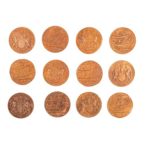 3 - Admiral Gardner, 1809 100 copper, 20 Cash coins or tokens From the wreck of the Honourable English E... 