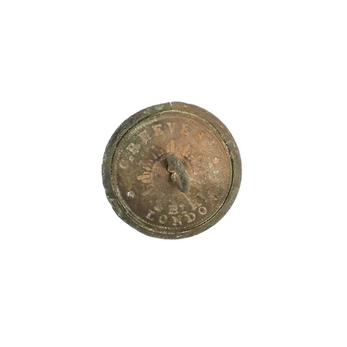 30 - SS. Czar, lost on Vrogue Rock, Lizard Point, Cornwall, 1859 A Brass army uniform button, 21st Regime... 