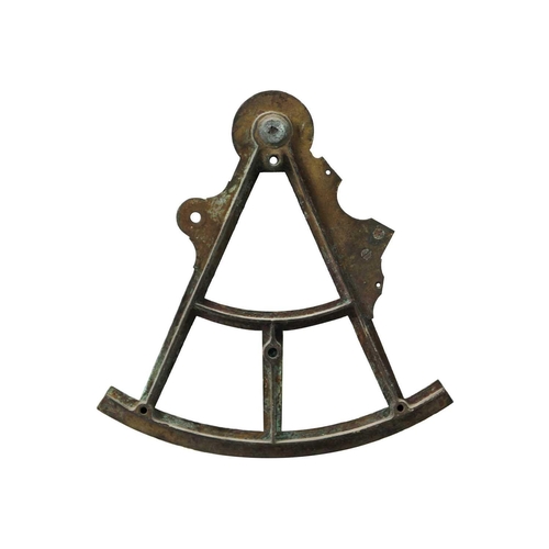 35 - SS. Eastfield sunk off the Manacles on 27. 11. 1917 The brass framework of a navigational sextant, c... 