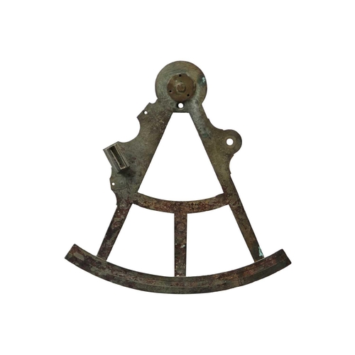 35 - SS. Eastfield sunk off the Manacles on 27. 11. 1917 The brass framework of a navigational sextant, c... 