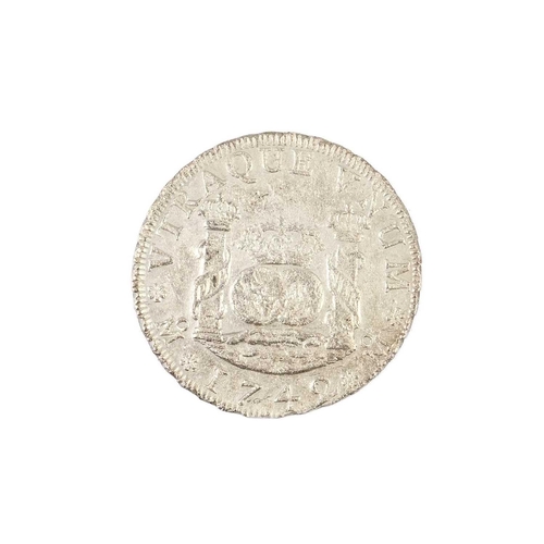 49 - A Silver Spanish Four Reales , Mexico, 1742 From the Dutch East Indiaman Hollandia, lost on the Isle... 